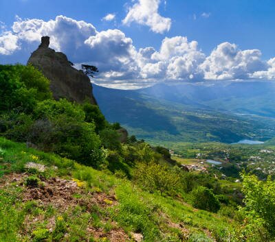 Природа на гифках с величественными горами