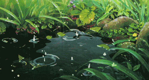 Анимированные капли и брызги воды