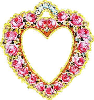 Сердечко из цветов розы