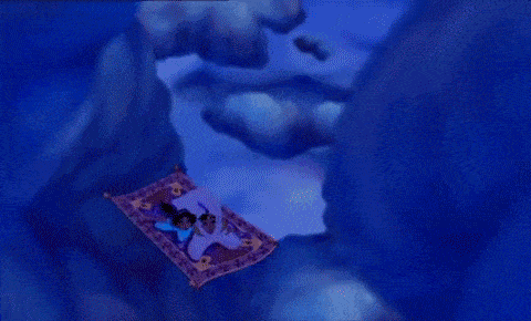 Герои мультфильма Алладин в gif-формате