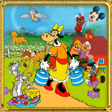 Анимации с героями и принцессами Disney
