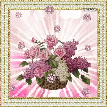 Цветы гиф с эффектом цветения