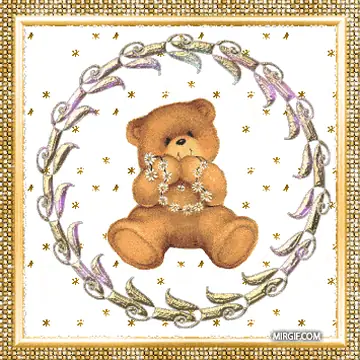 Мишки Тедди с эффектом мерцания