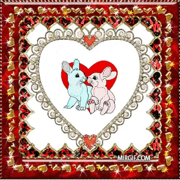 Блестящие сердечки и мерцающие гифки